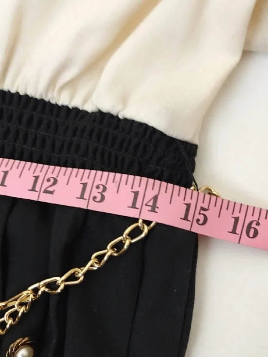 Jeffrey Dara Linda Hutley Vtg 70s/80s Two-Tone Maxi Dress Coin Belt 13/14 - Picture 10 of 15